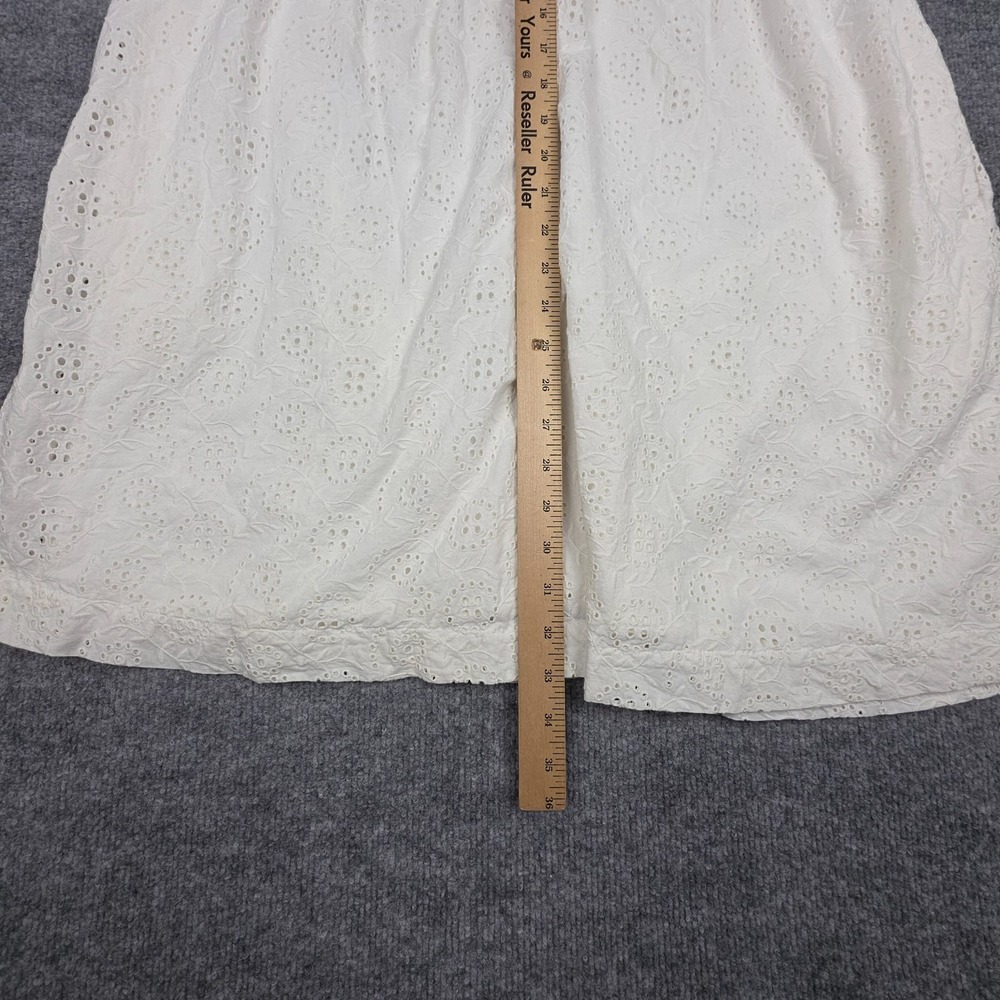 Stetson Western Dress Women XL White Sleeveless Lace Cottond Line Prarie Peasant - Picture 8 of 11